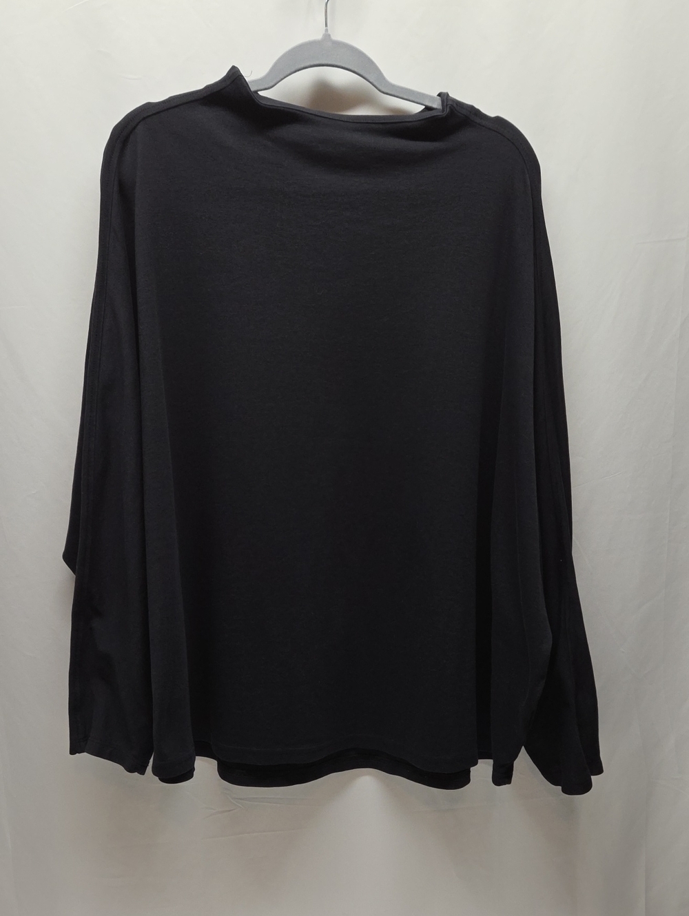 Lands' End Black Long Sleeve Mock Neck Plus Size